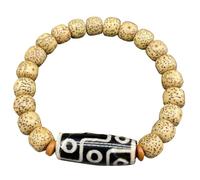 Pulsera Bodhi budista robusta Resistente desgaste Corrosiones Estilos urbanos Ropa de pulsera Ideal para todos los climas Cadena de mano moderna Cadena de mano con cuentas de lunas de estrellas de