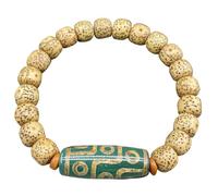 Pulsera Bodhi budista robusta Resistente desgaste Corrosiones Estilos urbanos Ropa de pulsera Ideal para todos los climas Cadena de mano moderna Cadena de mano con cuentas de lunas de estrellas de