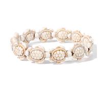 Pulsera Chakras Mujer, Pulsera De Cuentas De Tortugas Marinas Con Piedras Preciosas Naturales, Pulsera De Meditación De Moda De Tortuga Blanca, Regalos De Joyería De Playa De Verano De Amista