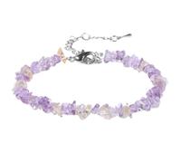 Pulsera Chakras Piedras Naturales, Pulsera De Piedra De Ametrino Natural Irregular Pulsera De Piedras Preciosas Pulsera De Chakra De Yoga Ajustable Pulsera De Joyería De Amuleto De La Suerte Para M