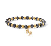 Pulsera Chakras, Pulseras Elásticas Con Cuentas De Vidrio Electrochapado De 4 X 6 Mm Con Diseño De Nicho, Para Aliviar El Estrés, El Reiki Y El Yoga, Con Los 12 Colgantes Del Zodíaco, Joyas En