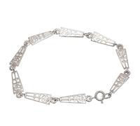 Pulsera Charles Rennie Mackintosh de plata esterlina y caja de regalo