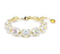 Pulsera Chroma, Talla octogonal, Multicolor, Acabado en oro de 18 quilates OS