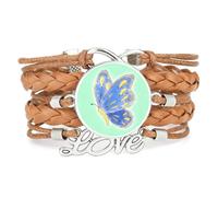 Pulsera Colorida,De La Suerte,Con Forma De Mariposa,Cuántica,Ajustable,De