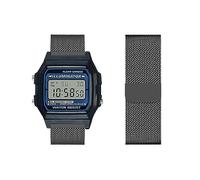 Pulsera compatible con Casio F-91W|F-91WG pulsera de metal malla tejida de acero inoxidable Solo Loop pulsera de repuesto con Casio F-91W|F-91WG pulsera de reloj pulsera para Casio F-91W|F-91WG