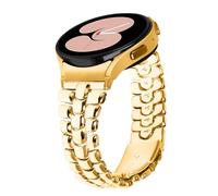 Pulsera compatible con Samsung Galaxy Watch 7/6/5/4, 40 mm, 44 mm, 5 Pro 45 mm, 6 Classic 43 mm, 47 mm, 4 Classic - Bling pulseras de repuesto de metal 20 mm para mujer, 20mm, Acero inoxidable, Ágata