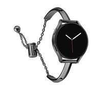 Pulsera compatible con Samsung Galaxy Watch 7/6/5/4 40mm 44mm/Watch 5 Pro 45mm/Galaxy Watch 6 Classic 43mm 47mm/Watch 4 Classic Mujer, 20mm Bling pulseras de repuesto de metal, 20mm, Acero inoxidable,