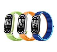 Pulsera compatible con Xiaomi Smart Band 11/10/9/8 de nailon | Correa de repuesto para hombre y mujer, ajustable, cierre rápido, transpirable, deportiva