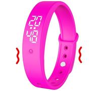 Pulsera con Alarma vibratoria con vibración silenciosa, Reloj Inteligente con Monitor de Temperatura Resistente al Agua para Personas Que Duermen Mucho, Relojes despertadores para Estudiantes