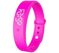 Pulsera con Alarma vibratoria con vibración silenciosa, Reloj Inteligente con Monitor de Temperatura Resistente al Agua para Personas Que Duermen Mucho, Estudiantes