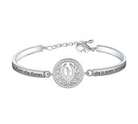 Pulsera con cita inspiradora de Phoenix, joyería de pájaro fénix, regalo motivacional cuando el fénix se levanta de las llamas ella es incluso más fuerte que antes, 13.15 inches (33.4 cm) (estimated),