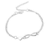 Pulsera con colgante de corazón | Pulsera de aleación para joyas hecha a mano con corazón 'Amor - Accesorio de muñeca romántico para novia, madre, esposa, hermana, amiga e hija, riferimento alla
