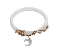 Pulsera con colgante de jade de imitación vintage con texto "Love Between Fairy And Devil", joyería para mujeres y niñas, talla única, Resina, Jade