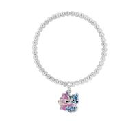 Disney Pulsera expansora Stitch & Angel con colgante, ajustable, latón, talla única
