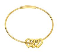 Pulsera con dije de corazón para mujer en mi corazón, pulseras de eslabones para mujer, mamá, esposa, adolescente, Navidad, as show, No es una piedra preciosa