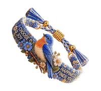 Pulsera con diseño de pájaro para mujer, accesorio de joyería bordado de flores, accesorio para mujer, adecuado para familias, , , viajes, citas, experiencias de compras, Siehe