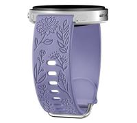 Pulsera con grabado floral compatible con Samsung Galaxy Watch 8 40 mm 44 mm/Galaxy Watch 8 Classic 46 mm, bonita correa deportiva de silicona de girasol para mujeres y hombres, Silicona