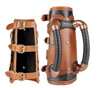 Pulsera con hebillas ajustables - Guantes de armadura de caballero de piel sintética, pulseras medievales de concha | Accesorio de equipo de guerrero para disfraz de cosplay, protección para p