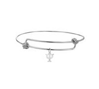 Pulsera con símbolo Psi de EUEAVAN para mujeres, pulsera de alfabeto griego, colgante de psicología/psiquiatría, joyería de signo médico, regalo para psicoterapeutas y psicólogos, Medio, Acero