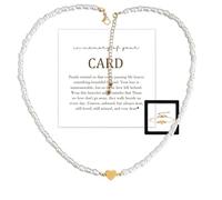 Pulsera conmemorativa de corazón para la pérdida del padre, pulseras de memoria para la pérdida de un ser querido, pulseras de perlas ajustables para mujer, joyería con tarjetas de condolencias