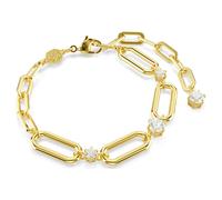 Pulsera Constella, Blanca, Acabado en oro de 18 quilates OS