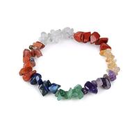 Pulsera cristaloterapia barroca con 7 chakras en piedras semipreciosas