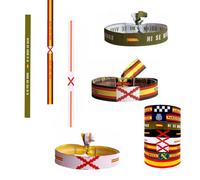 Pulsera Cruz de Borgoña x2 más Pulsera Militar España PACK 3 Unidades, Escudo Aspa Pulseras de Tela Cinta Bordada Policial Bandera España Para Regalo Unisex Ajustable Llavero Mochila Coche Ropa