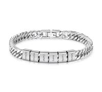 Pulsera Cubana Personalizada para Hombre con 1-6 Nombres Regalo del Día del Padre para Papá Abuelo Navidad Día de San Valentín Regalo para Hombre (Plata-6 nombres)