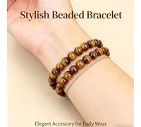 Pulsera de 2 piezas elástica de de , para hombres y mujeres, cuentas de unisex para y , regalo de , para uso todo el año, emprendimiento, uso diario