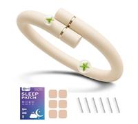 Pulsera de aceites esenciales naturales - 6 palos recargables y parches de sueño, 180 días de protección, resistente al agua y ajustable, pulsera para niños, adultos y exteriores, Réglable, Silicona