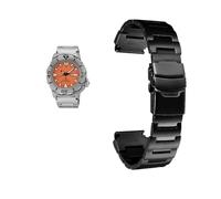 Pulsera de acero inoxidable de 20 mm apta for correa de reloj SEIKO No. 5 apta for correa de reloj Red Toothed Water Ghost Little Monster SRPH75K1 SKX781 779 (Color : Black, Size : 20mm)