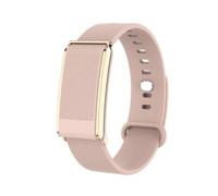DCU TECNOLOGIC Move FitBand Pulsera de Actividad Inteligente sin Pantalla, Negro, 120 Modos Deportivos, Monitoreo 24/7, Batería 30 Días, IP68 (Oro Rosa)