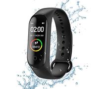 Pulsera de Actividad física M4, Reloj Inteligente con Monitor de Ritmo cardíaco, Impermeable IP67, podómetro, Pulsera Deportiva, Monitores de Actividad,Pulsera de Salud y Fitness