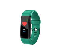 Pulsera de Actividad Inteligente - Podómetro, Frecuencia Cardíaca, Tensión Arterial, SmartBand Bluetooth para Fitbits Smart Watch (Verde)