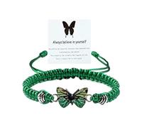 Pulsera de actividad, pulsera de mariposas, pulsera de regalo de cumpleaños para hombre y mujer, joyas de margaritas, talla única, Algodón, Sin gemas