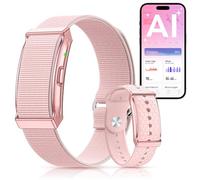 Pulsera de Actividad sin Pantalla Hombre Mujer, Smart Band con Análisis de IA, SpO2, Pulsómetro, Sueño, 120+ Modos Deportivos, Calorías, IP68 Podómetro, Pulsera Inteligente sin Suscripción, Rosa