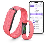 Pulsera de Actividad Sin Pantalla, IP68 Fitness Tracker, Sin Suscripción | Monitoreo Frec Cardíaca, SpO2, Presión Arterial, Sueño, HRV, Ciclo Femenino, Batería 40d, Alertas Vibración Llamadas y SMS