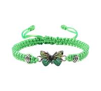 Pulsera de actividad sin teléfono móvil, pulseras de mariposas para adolescentes, cordón ajustable, pulseras de mariposas para mujeres, pulseras de mariposas bonitas pulseras de abalorios de mariposa,