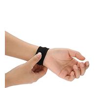 Pulsera de acupresión contra las náuseas, banda de acupresión, 1 par de pulseras de viaje para enfermedad de movimiento antináuseas para vagones marinos (color negro)