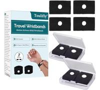 Pulsera De Acupresión Contra Las Náuseas, Pulsera Anti Nauseas, 2 Par De Pulseras Anti Náuseas Muñequeras Contra El Mareo Por Movimiento Para El Avión De Viaje En Autobús