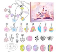 Pulsera de Adviento, 24 días de creación de joyas para niñas, calendario, pulseras de bricolaje, niñas, adolescentes y aficionados, bricolaje, familia, fiesta, regalo
