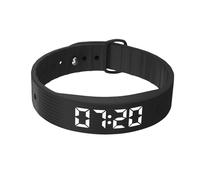 Pulsera de alarma silenciosa, recordatorio silencioso vibratorio, reloj para dormir pesado, reloj con 8 alarmas, para niños, parejas, dormir, reuniones, siestas, cocina, entrenamiento, viajes, hogar