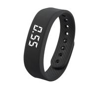 Pulsera de alarma silenciosa, resistente al agua, alerta vibratoria con reloj, elegante estilo de pulsera de recordatorio, banda de alarma silenciosa para uso diario, viajes, dormitorio, biblioteca de
