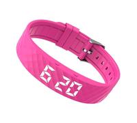 Pulsera de alarma vibratoria - Alertas silenciosas ajustables, batería recargable USB, LED de siete segmentos, ligera y cómoda | Herramienta de recordatorio diario ideal para la seguridad del sueño