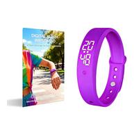 Pulsera de alarma vibratoria, reloj despertador silencioso, bandas de cuerda para personas sordas, sin baterías, pulsera Vibro Band para personas que duermen pesadas, amanecer, despertar que no