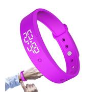 Pulsera de alarma vibratoria, reloj temporizador silencioso con 3 alarmas diarias para gestión del tiempo y alertas discretas con vibración ajustable para niños, adultos, adolescentes, ancianos, para