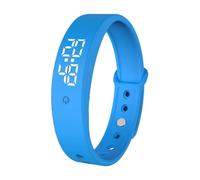 Pulsera de alarma vibratoria, reloj temporizador vibratorio silencioso con 3 alarmas, estilo organizador diario portátil, para cama, dormitorio, viajes, fitness, uso diario
