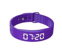 Pulsera de alarma vibratoria, silenciosa recargable, 8 alarmas ajustables con vibración fuerte, reloj inteligente para dureza, parejas, viajes y hogar