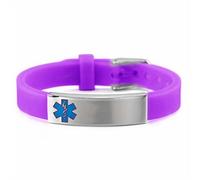 Pulsera de alerta médica que brilla en la oscuridad, pulsera de silicona grabada personalizada para la noche, personalizable, cacahuete, abeja, penicilina, alergia alimentaria, pulsera de