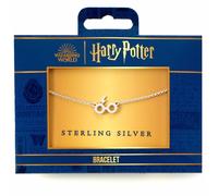Pulsera de anteojos de Harry Potter de plata esterlina con dije de rayo